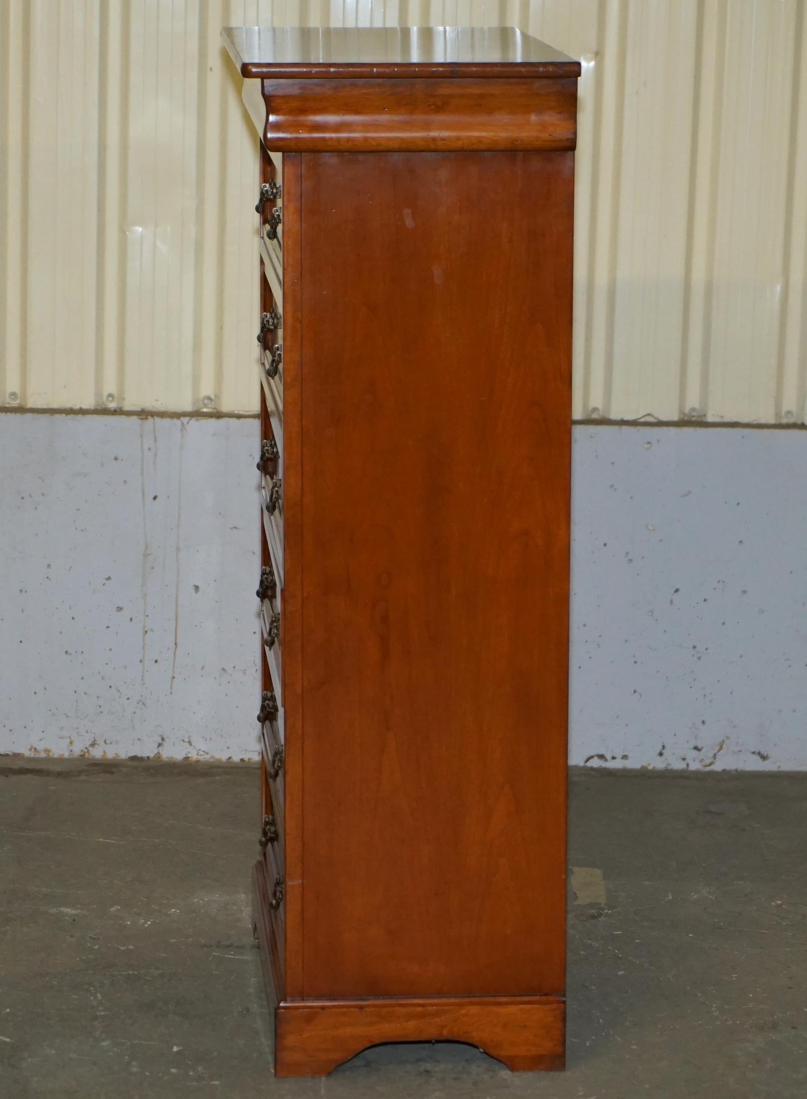 EXTRA GRAND CONSORZIO MOBILI TALLBOY DRAWERs IN CHERRY WOOD, HUGE STORAGE en vente 6