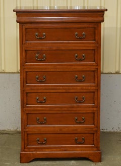 EXTRA GRAND CONSORZIO MOBILI TALLBOY DRAWERs IN CHERRY WOOD, HUGE STORAGE