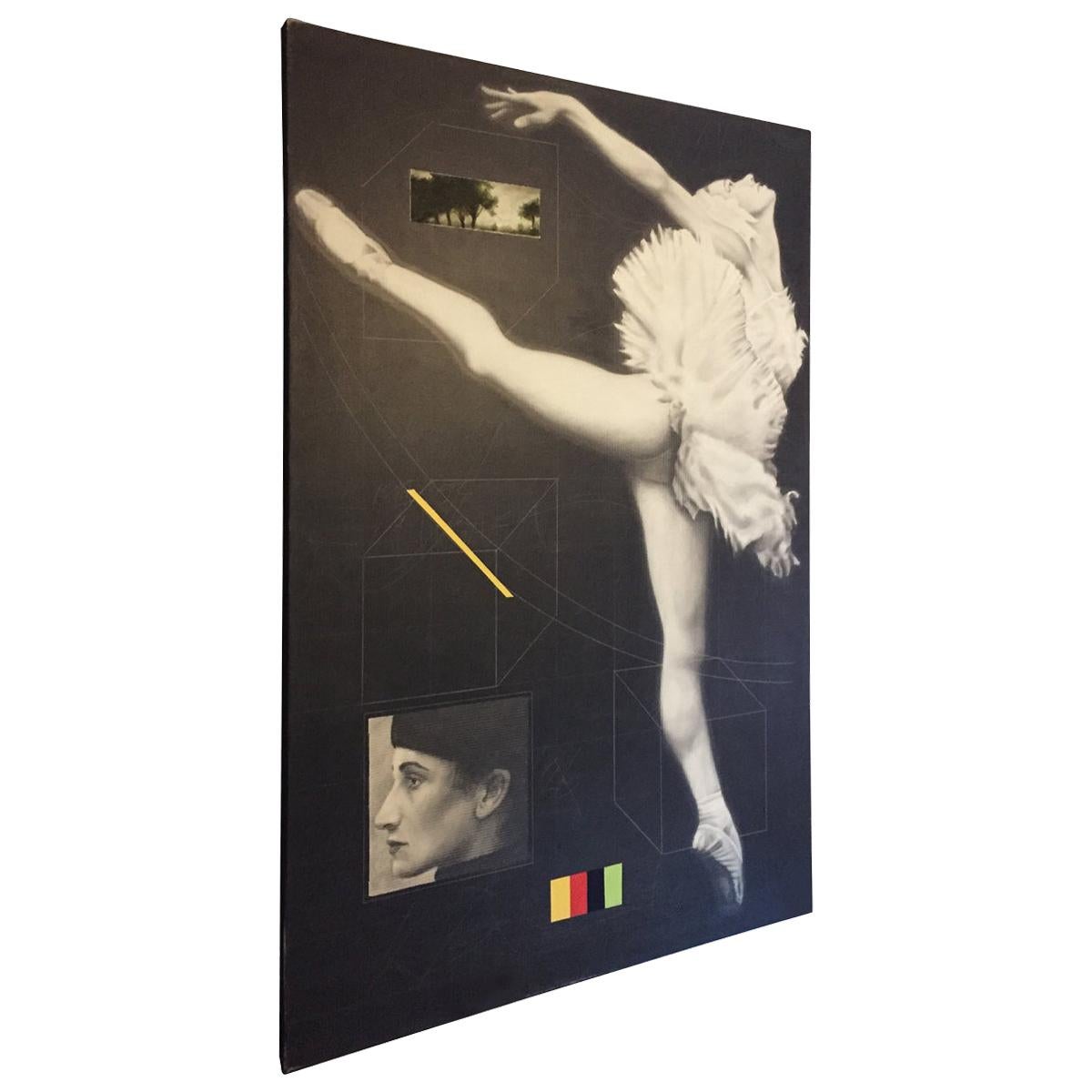 Extra Large Contemporary Art Joseph Piccillo Single Ballerina #9, 1997 For Sale