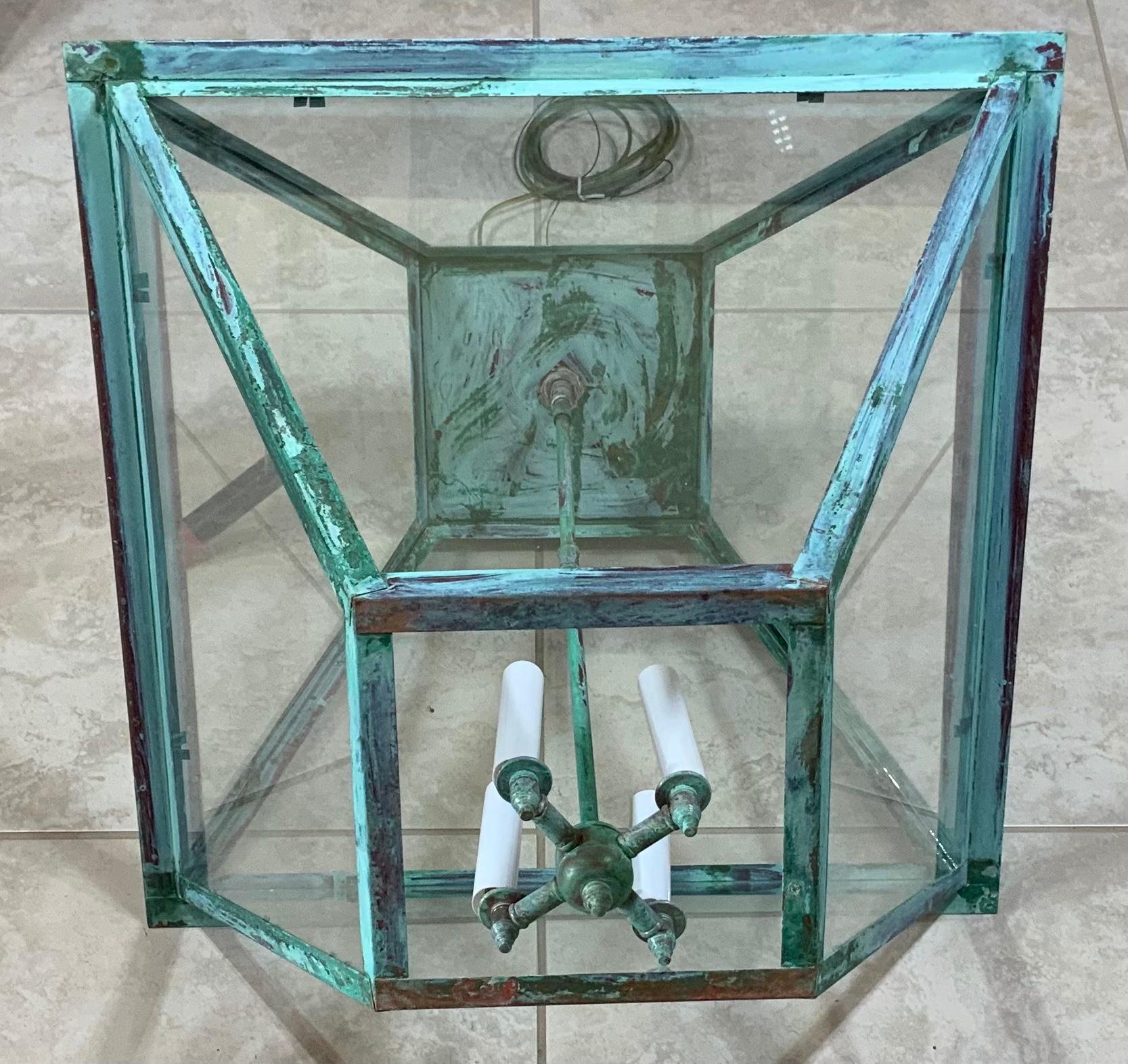 Extra Large Copper Hanging Lantern 3