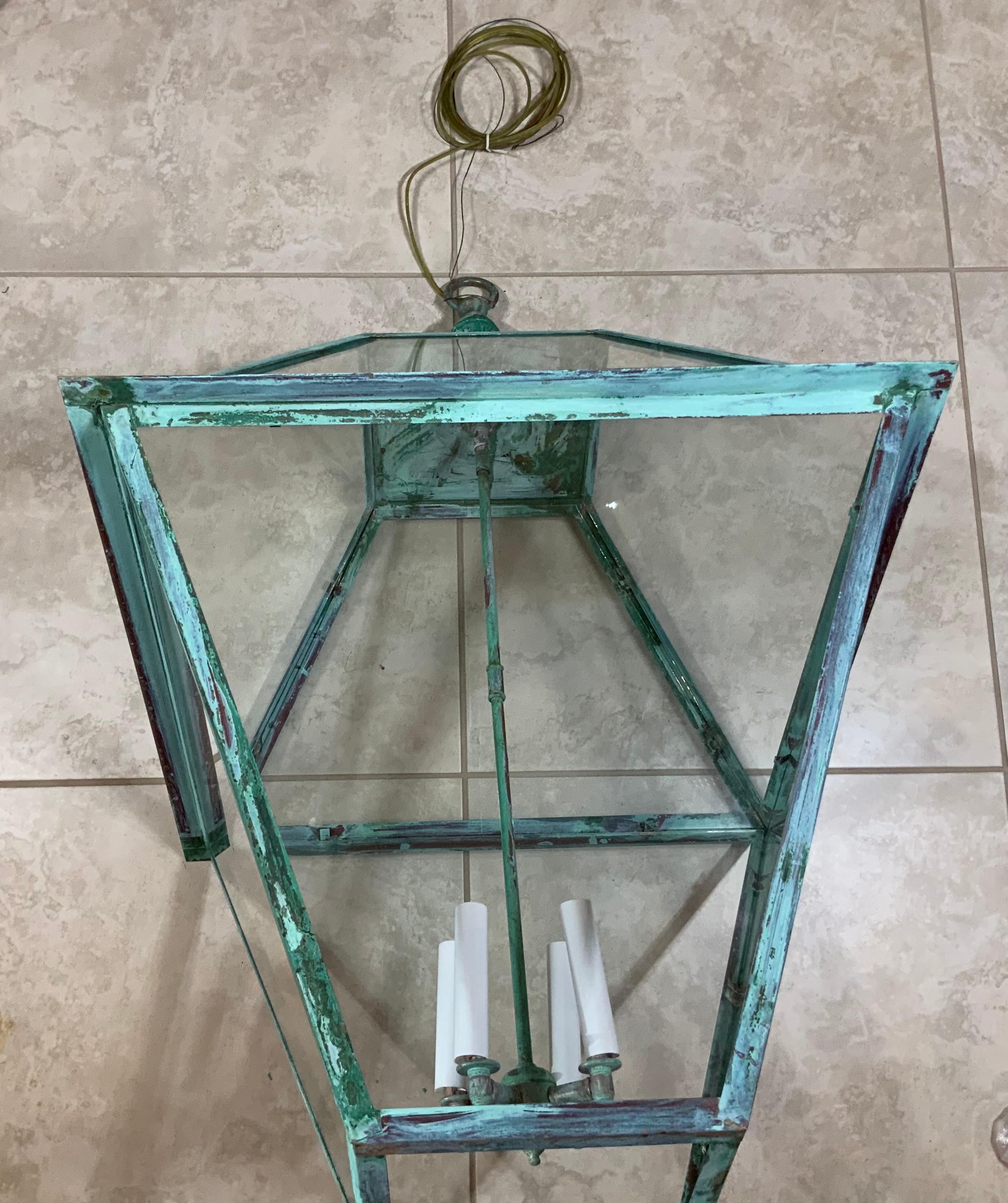 Extra Large Copper Hanging Lantern 4