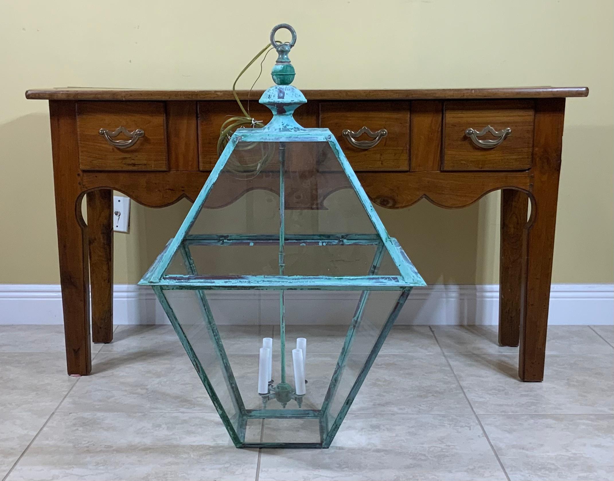 Extra Large Copper Hanging Lantern 5