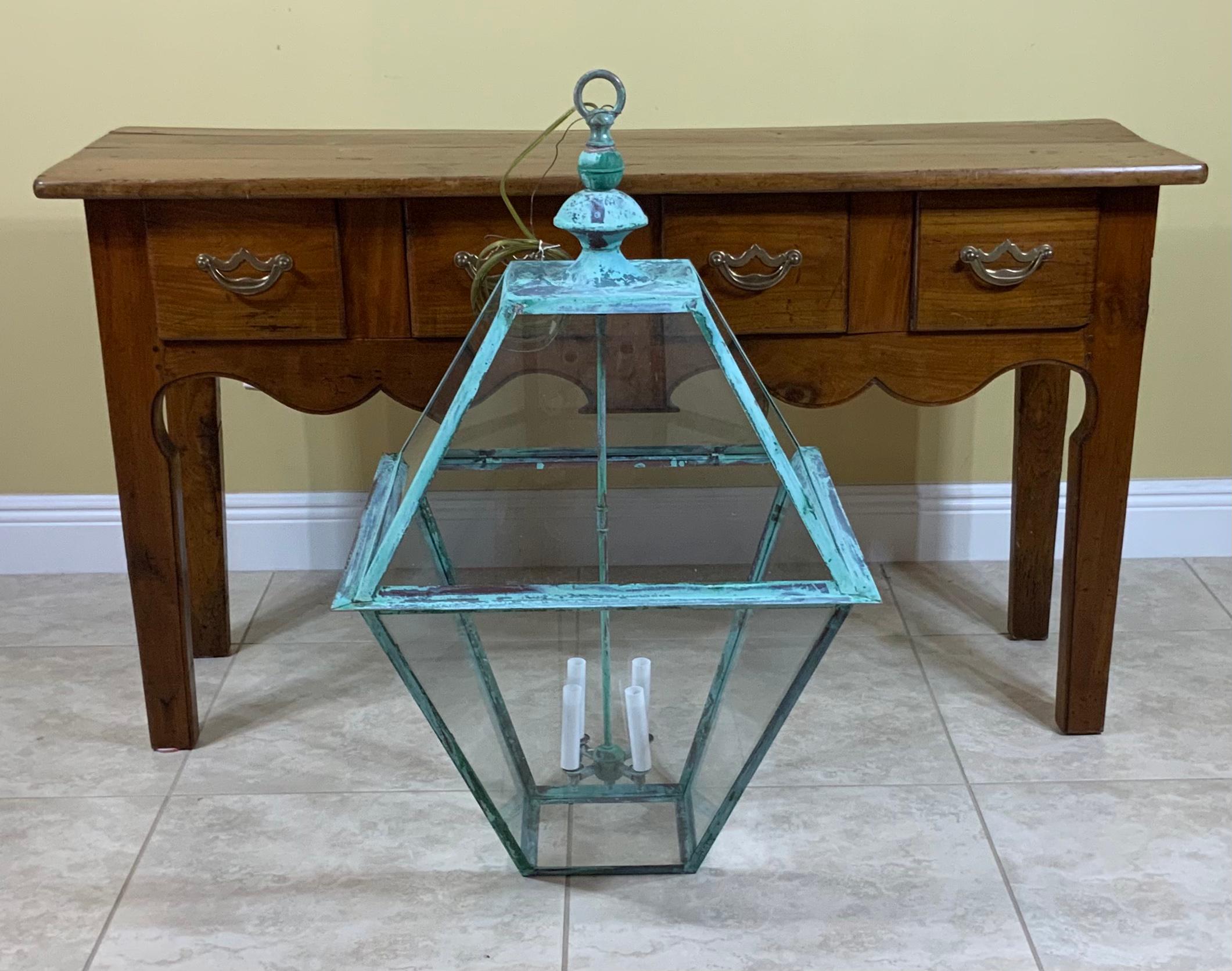 Extra Large Copper Hanging Lantern 6