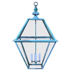 Extra Large Copper Hanging Lantern