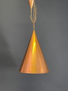 Very Large Copper Pendant, Denmark, circa 1960s