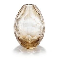 Alessandro Mandruzzato Murano Glass Barrel Vase, Handcrafted, 30x50 cm