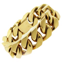 Extra Large Cuban-Link Gold Chain Bracelet