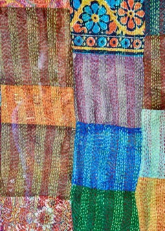 Extra Large Custom Framed Vintage Indian Textile