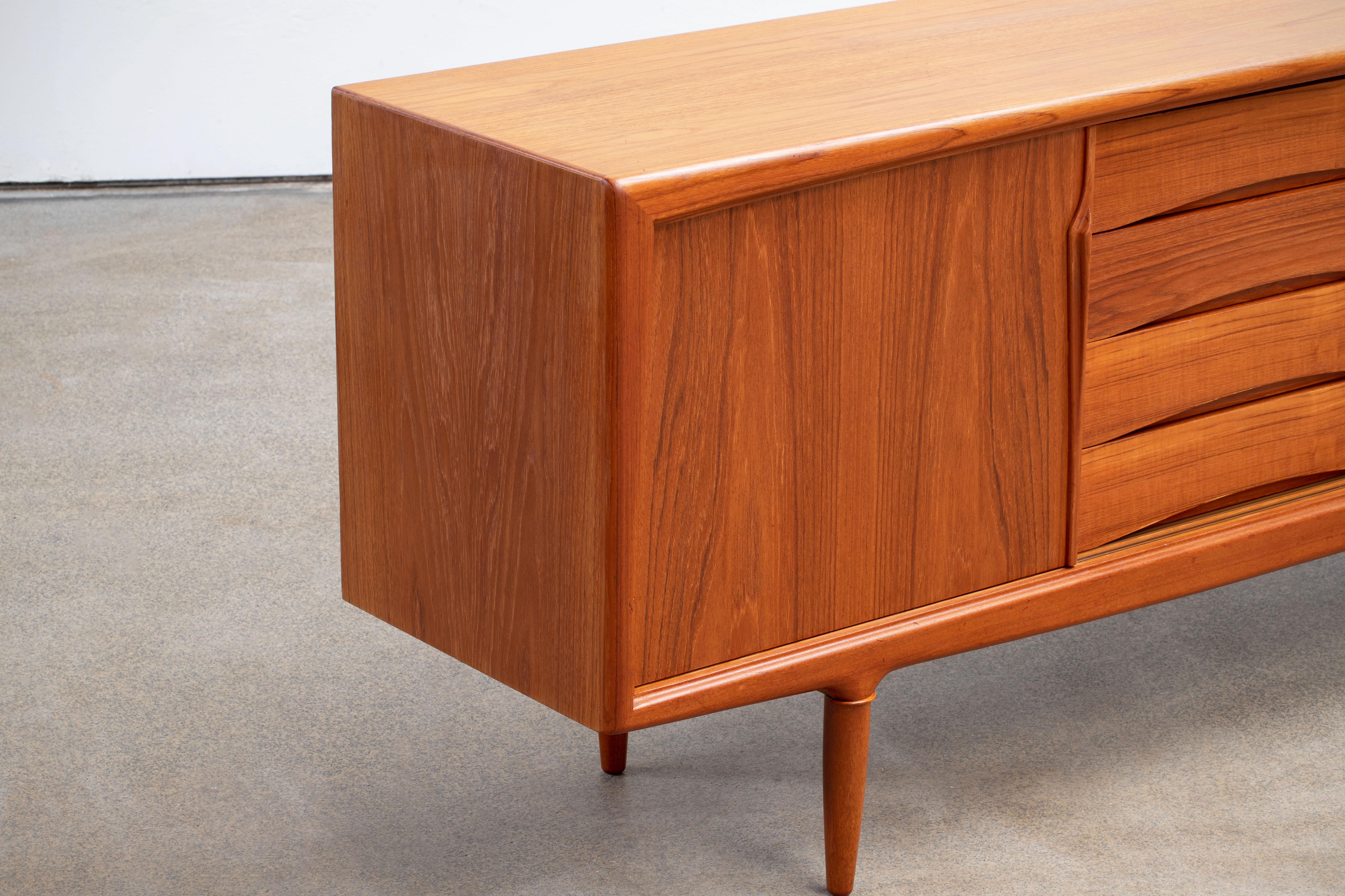 Extra Large Danish Midcentury Gunni Omann Teak Sideboard by ACO Møbler, 1960s 5