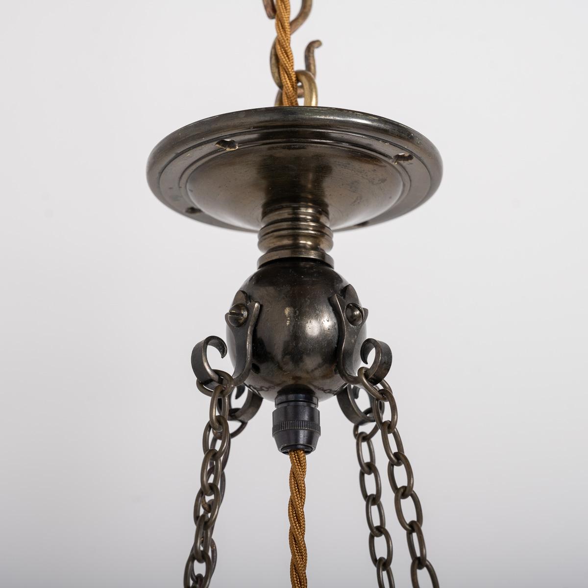 Extra Large Decorative Jefferson Moonstone Glass Plafonnier Ceiling Light 11