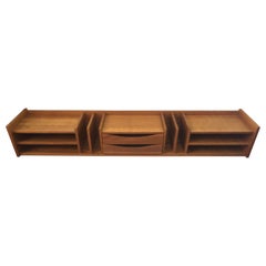 Extra Large Desk Organizer / Letter Tray in Teak by Pedersen & Hansen