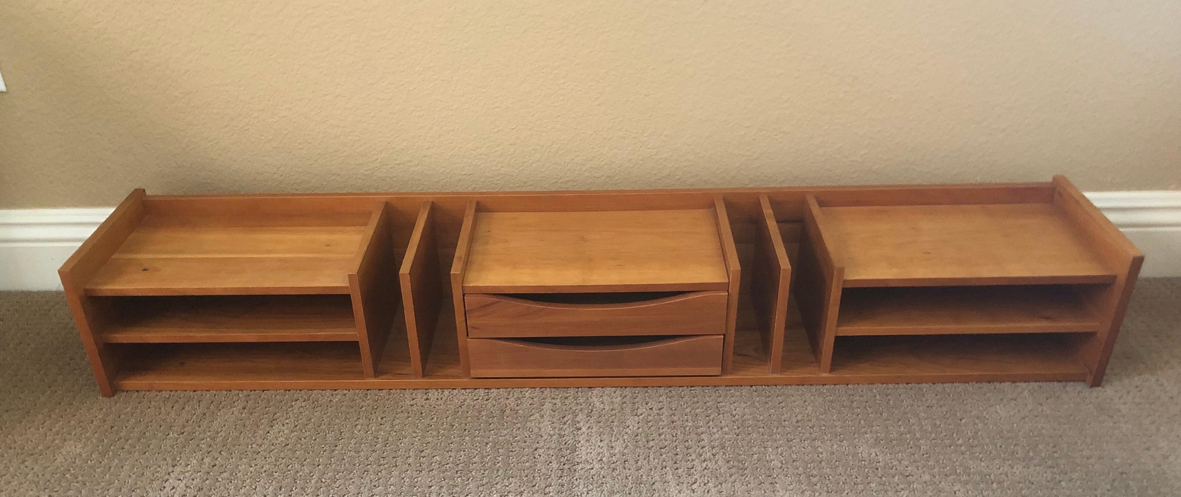 20th Century Extra Large Desk Organizer or Letter Tray in Teak by Pedersen & Hansen