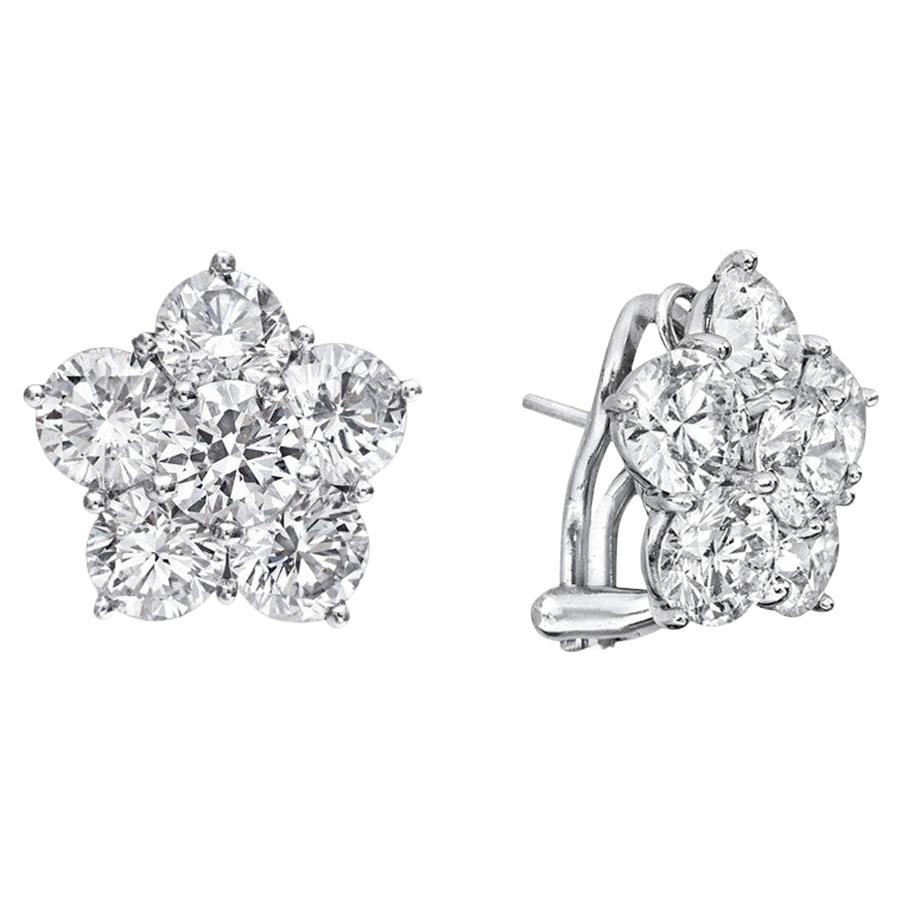 Extra Large Diamond "Astra" Earrings '8.46 Carat' For Sale