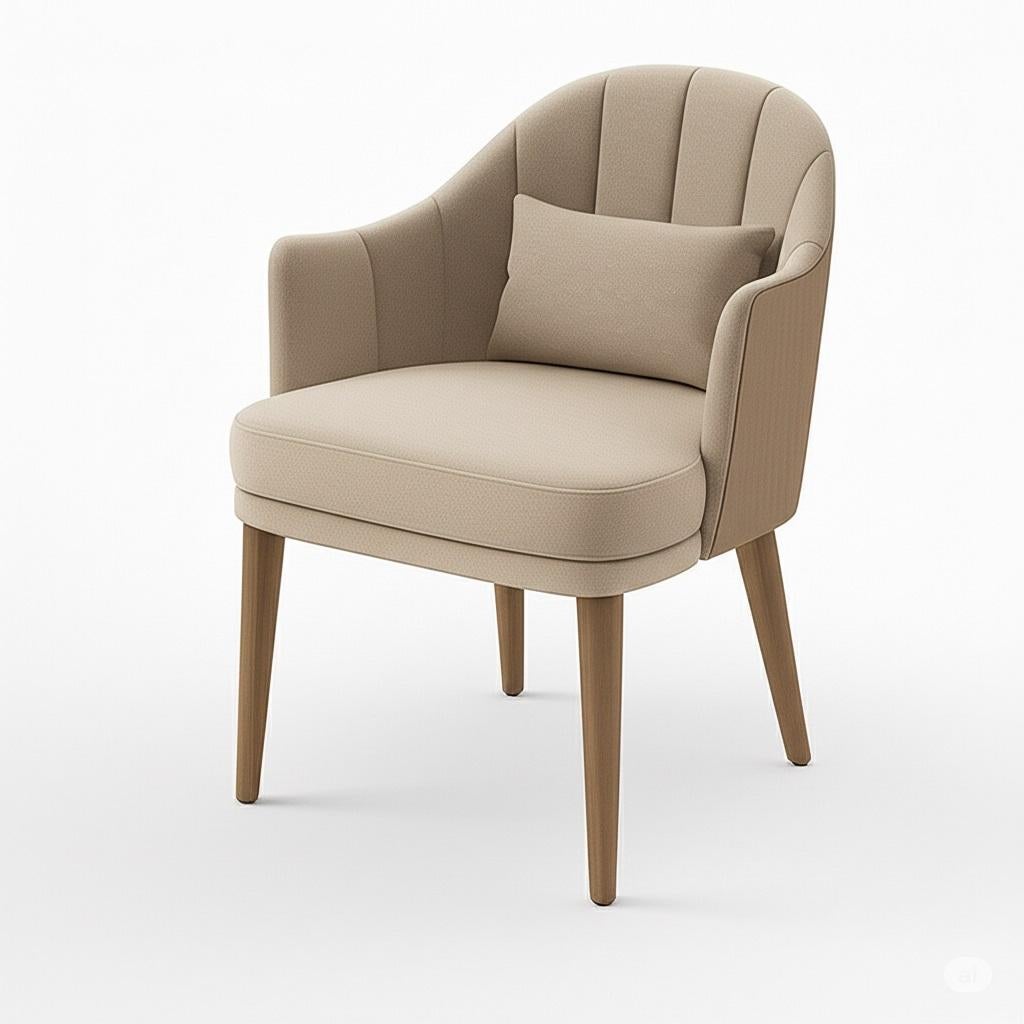 Mid-Century Modern Extra Large Dining Armchair Custom Made In Leather & Fabric By Mondo For Sale