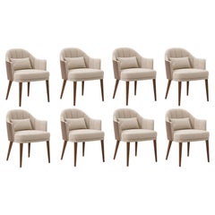 Extra Large Dining Armchair Custom Made In Leather & Fabric By Mondo