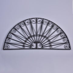 Extra Large Early 20th C Architectural Black Iron Arch