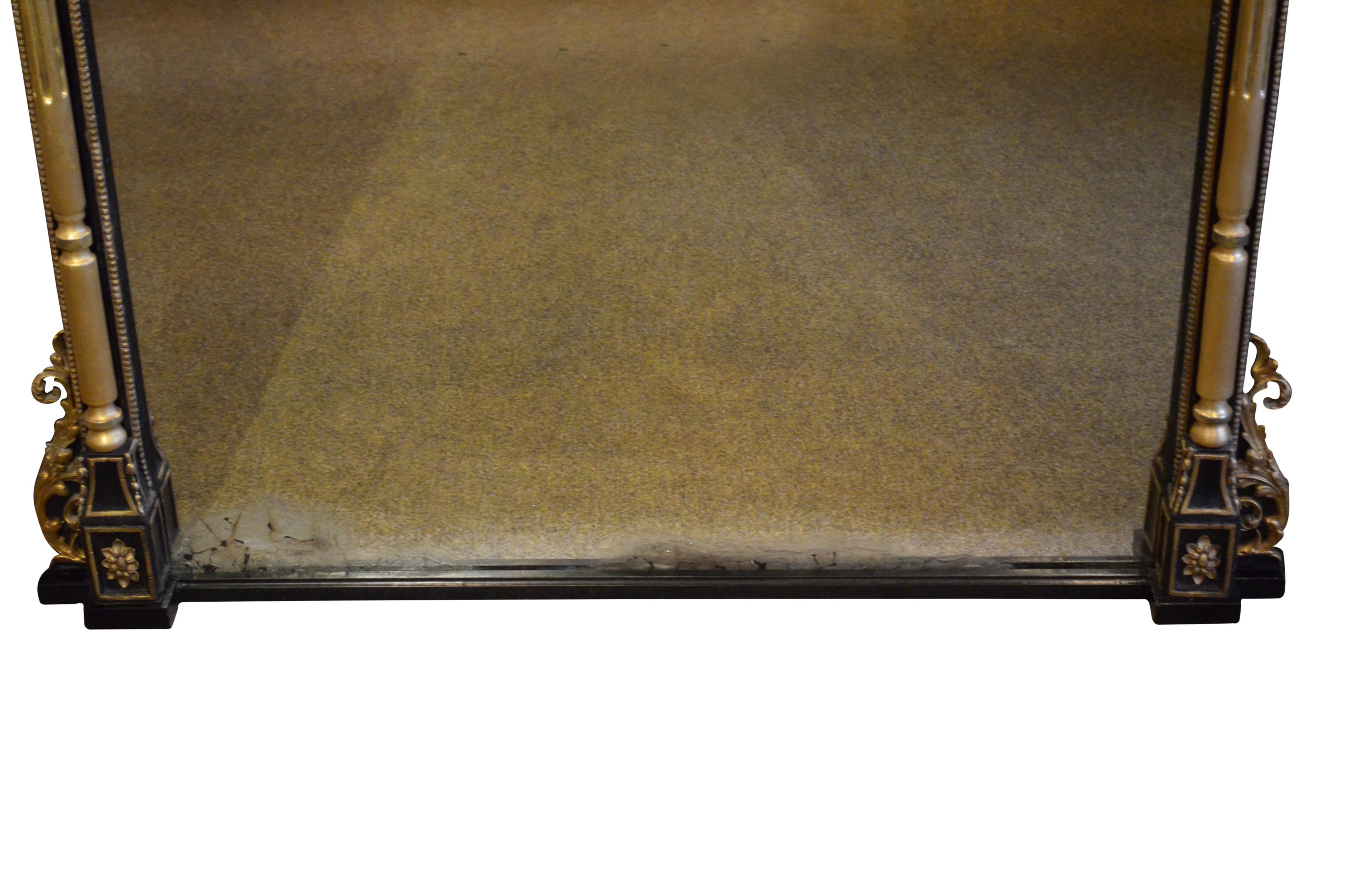 Espejo sobremantel victoriano inglés extragrande H164cm circa 1880 Inglés en venta