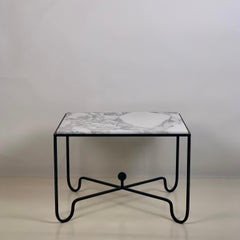 Extra Large 'Entretoise' Arabescato Marble Side Table by Design Frères