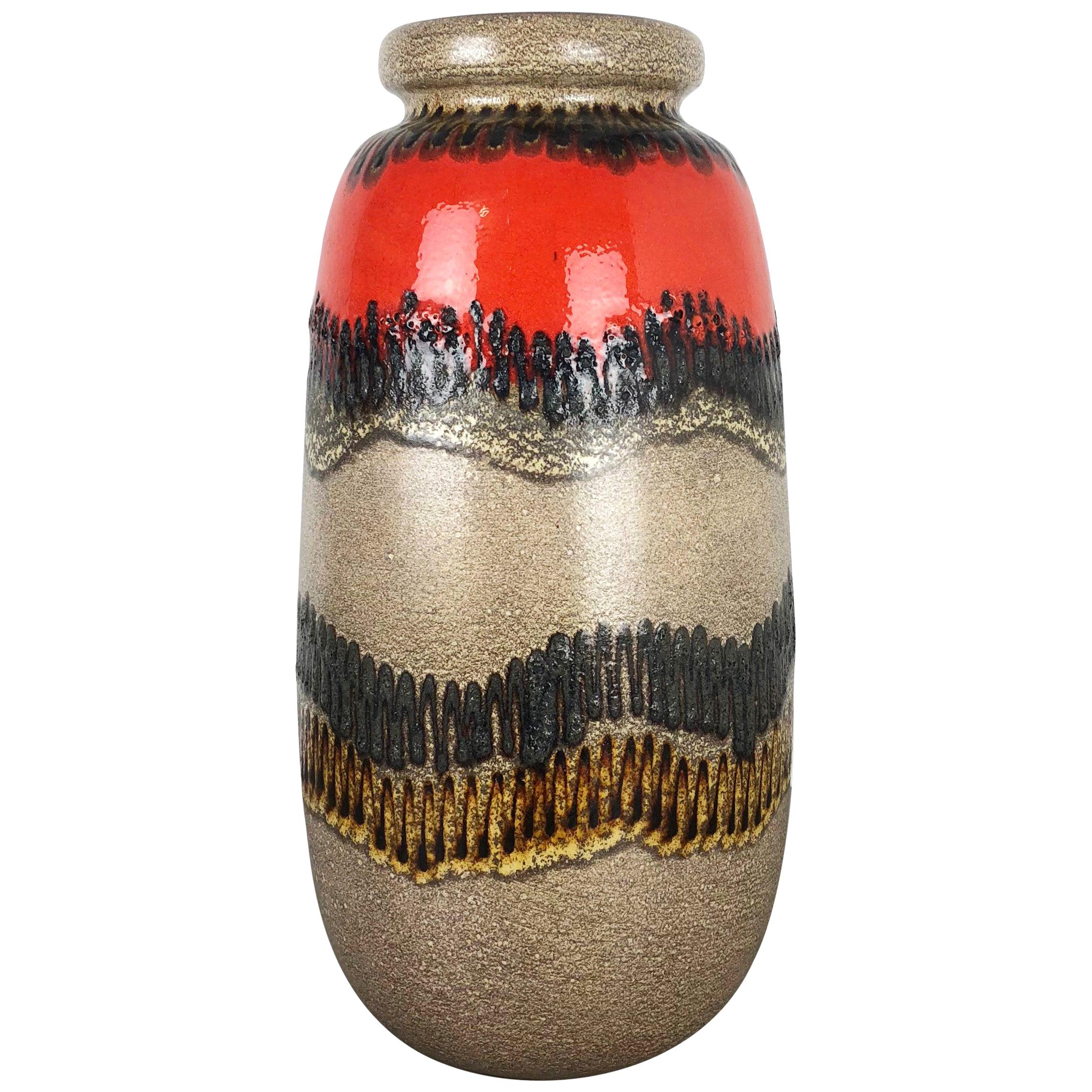 Extra Large Floorvase Fat Lava "284-53" Vase by Scheurich, Germany, 1970s