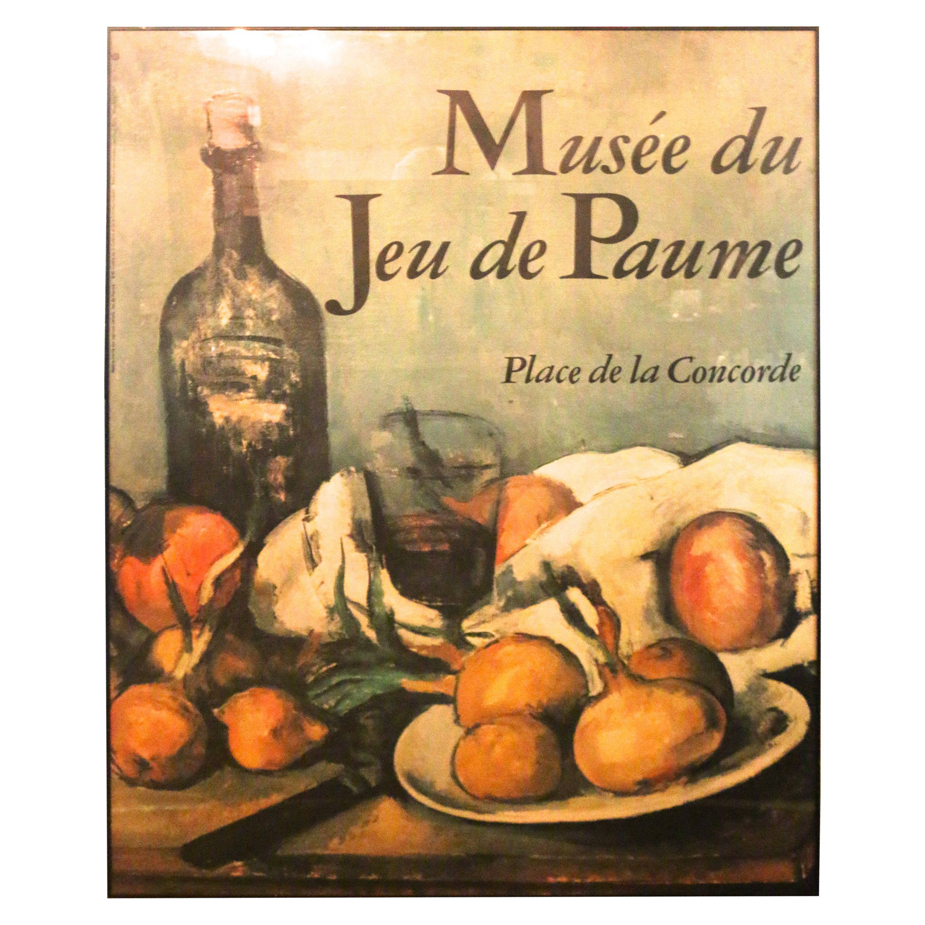 Extra Large Framed French Musee du Jeu de Paume Poster
