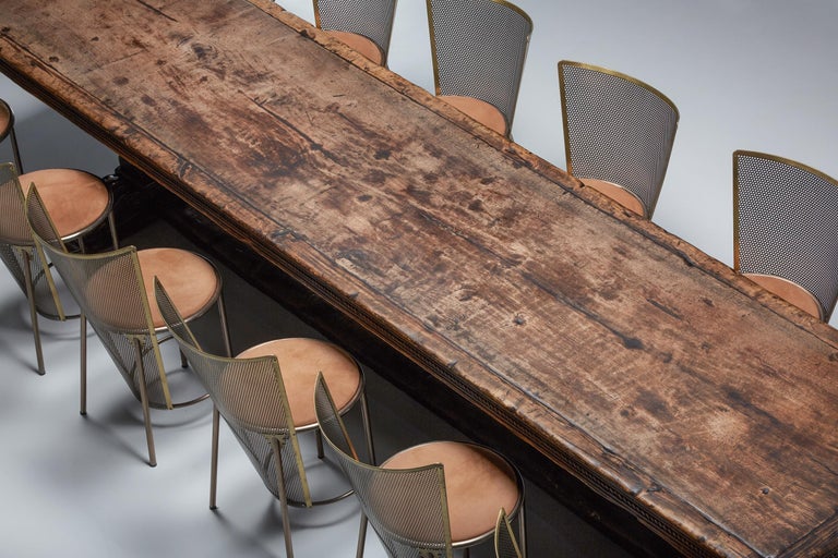 Antique Extra Large French Dining Table, Craftsman 19th Century For