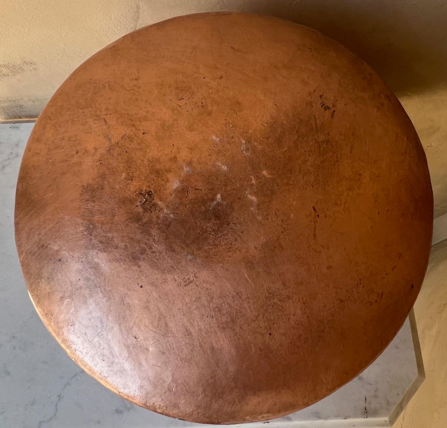 Extra Large French Copper Cauldron With Iron Handle, C. 19th Century 10