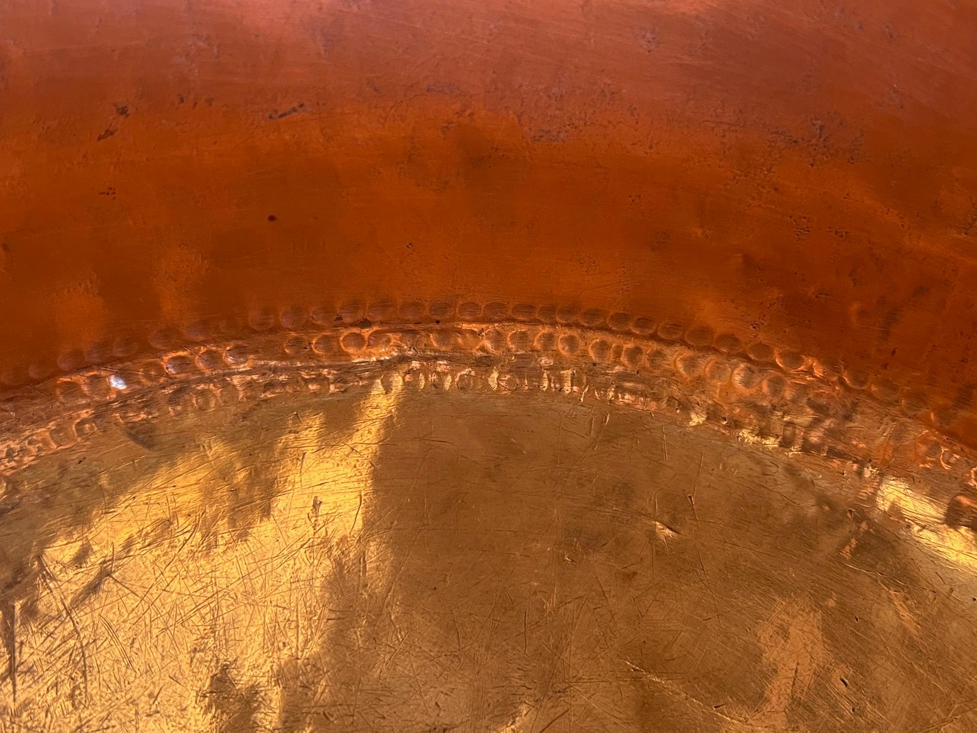 Extra Large French Copper Cauldron With Iron Handle, C. 19th Century 4