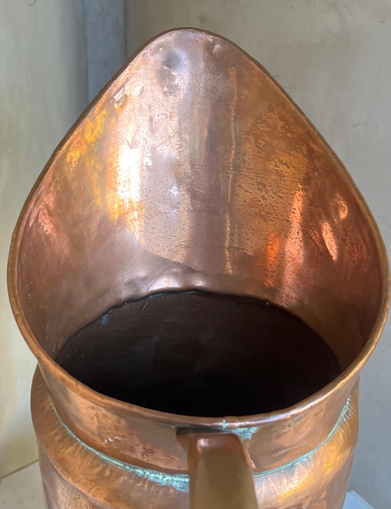 Extra Large French Copper Pitcher, c. 1930's For Sale 2