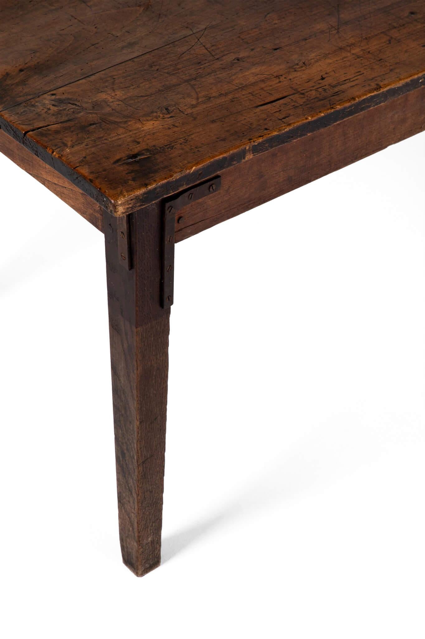 Très grande table et bancs de ferme française 2