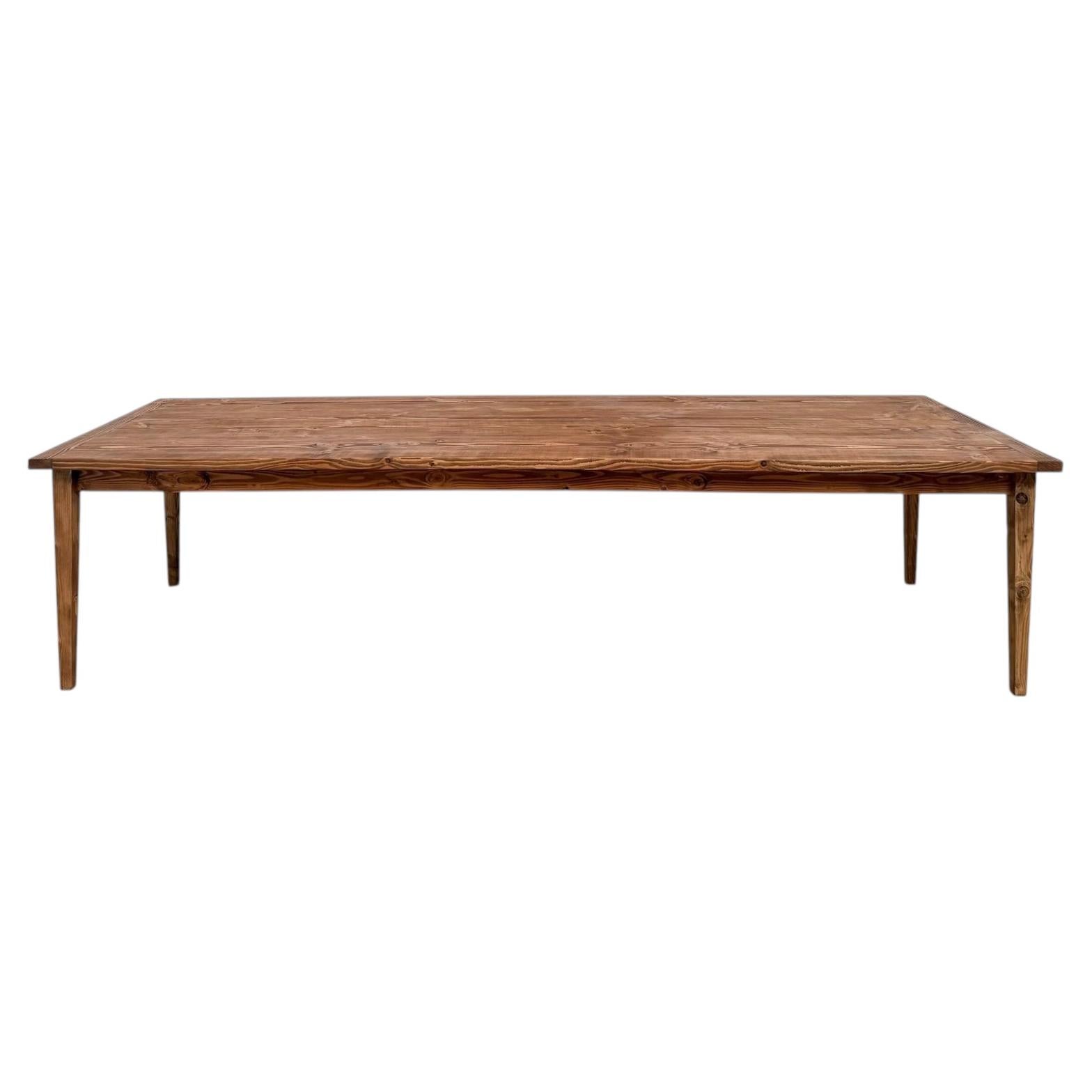 Très grande table de ferme française, France, 1970