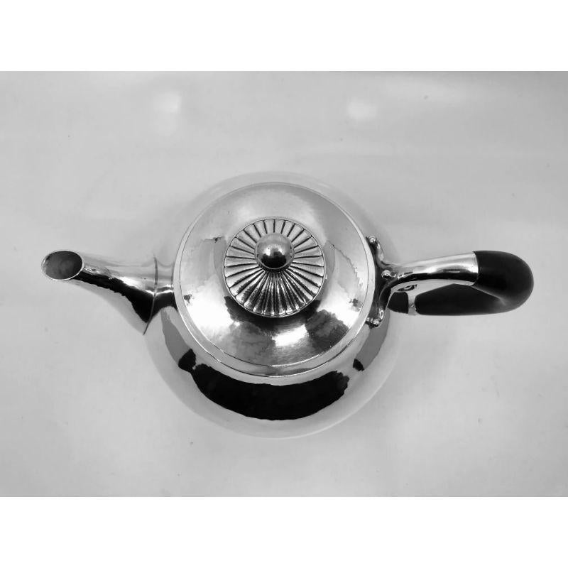 Art Nouveau Extra Large Georg Jensen “Cosmos” Teapot 45C For Sale