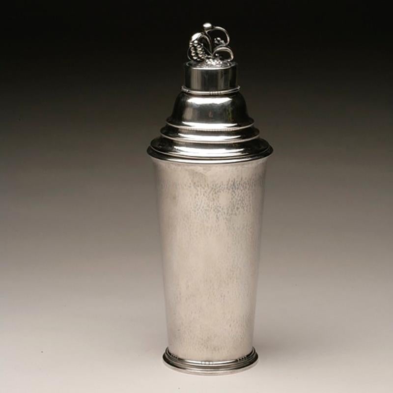 Extra Large Jensen Sterling Silver Cocktail Shaker No. 462B by