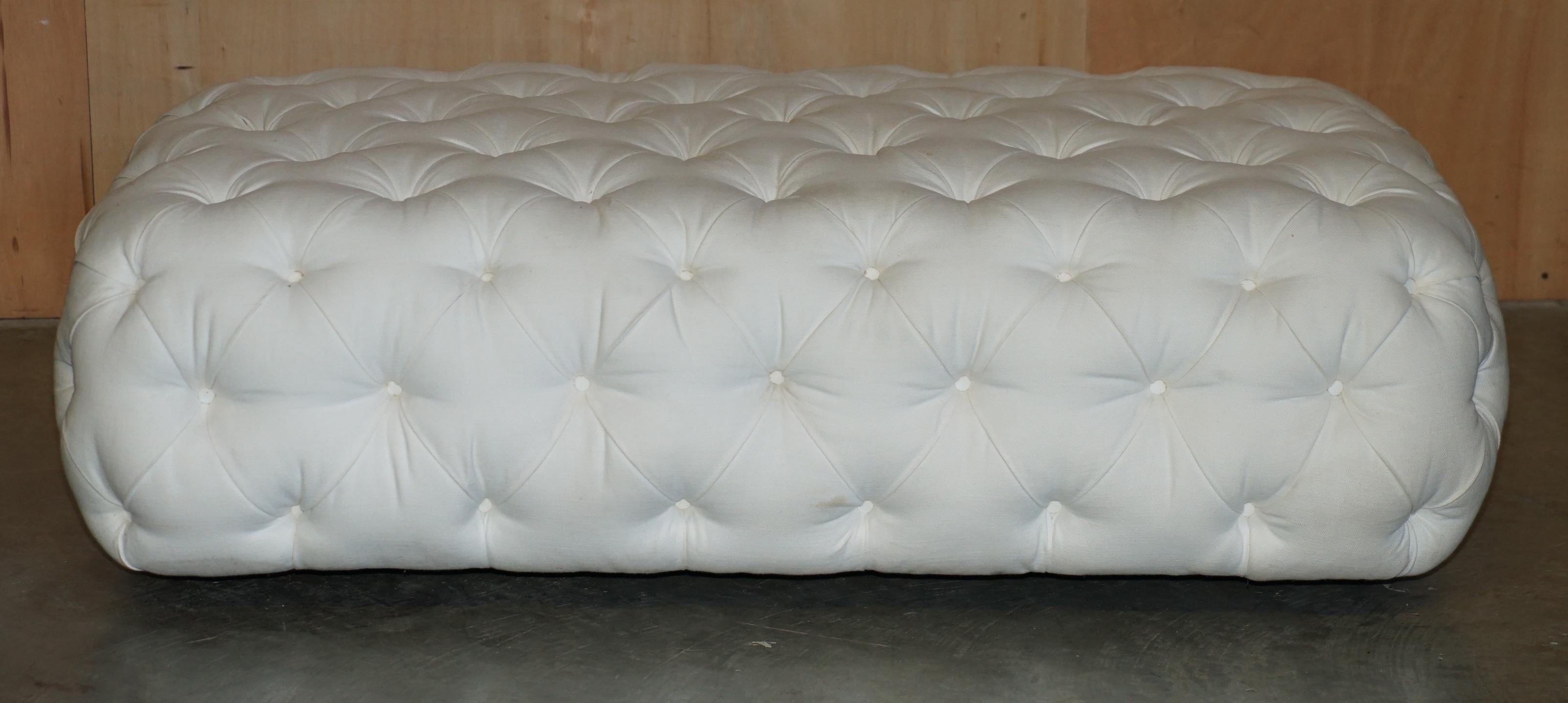 EXTRA LARGE GEORGE SMiTH CHESTERFIELD CHELSEA KNIGHT FOOTSTOOL OTTOMAN For Sale 7