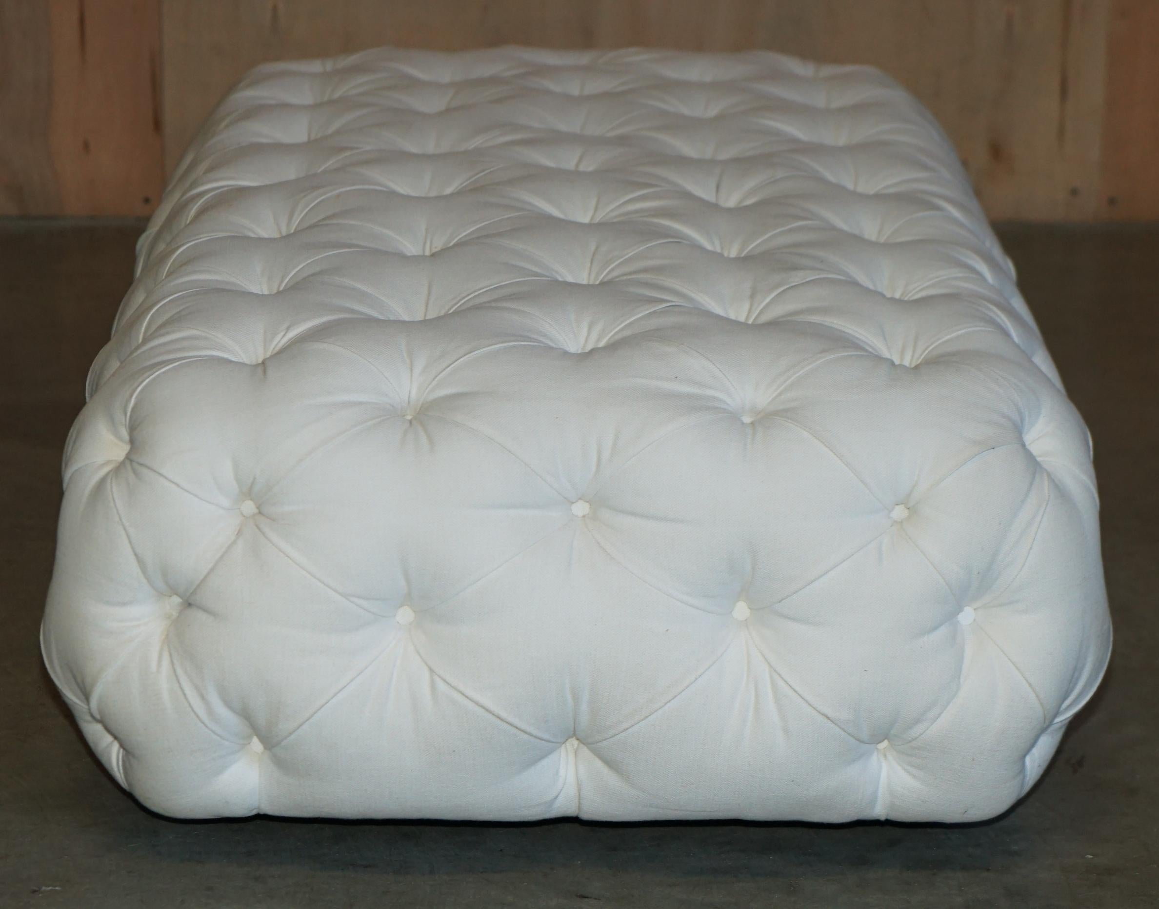 EXTRA LARGE GEORGE SMiTH CHESTERFIELD CHELSEA KNIGHT FOOTSTOOL OTTOMAN For Sale 10