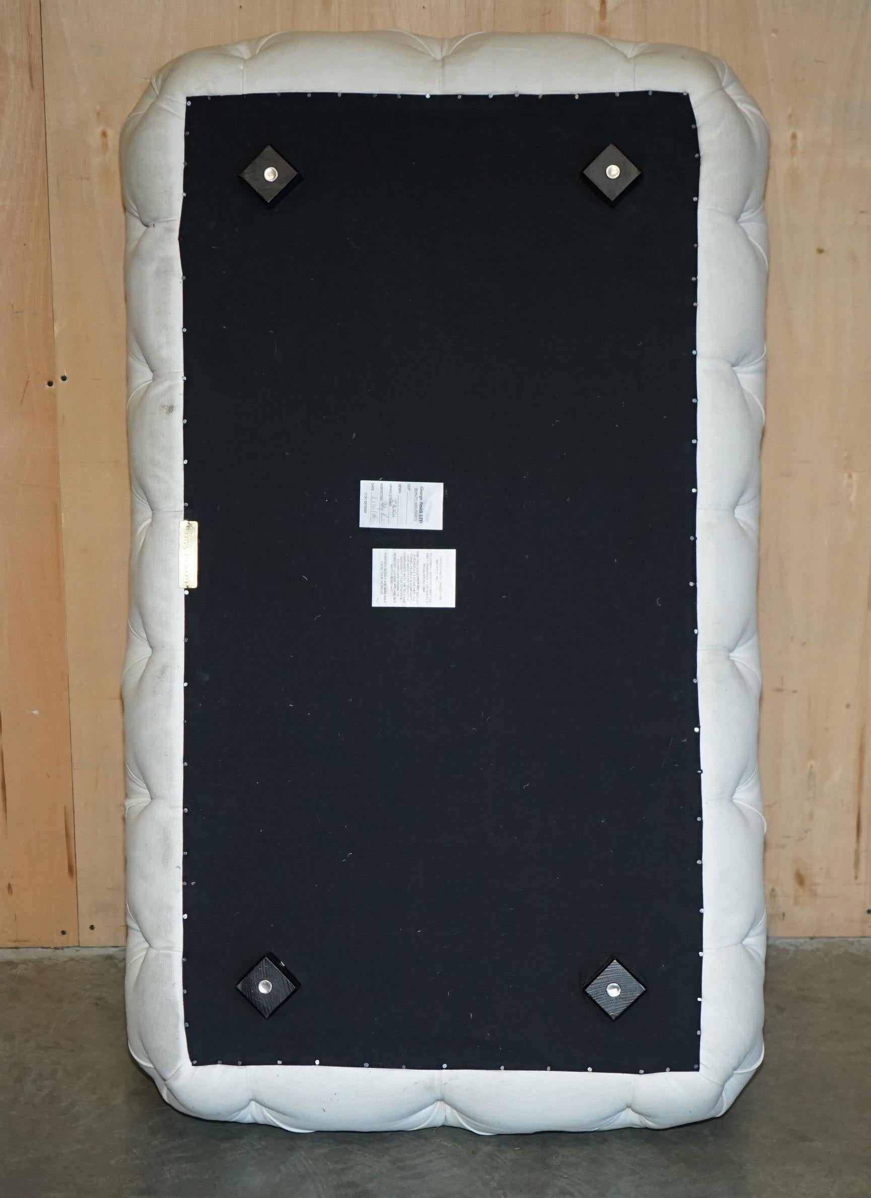 EXTRA LARGE GEORGE SMiTH CHESTERFIELD CHELSEA KNIGHT FOOTSTOOL OTTOMAN For Sale 11