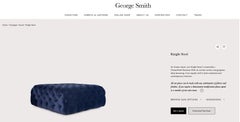 EXTRA LARGE GEORGE SMiTH CHESTERFIELD CHELSEA KNIGHT FOOTSTOOL OTTOMAN