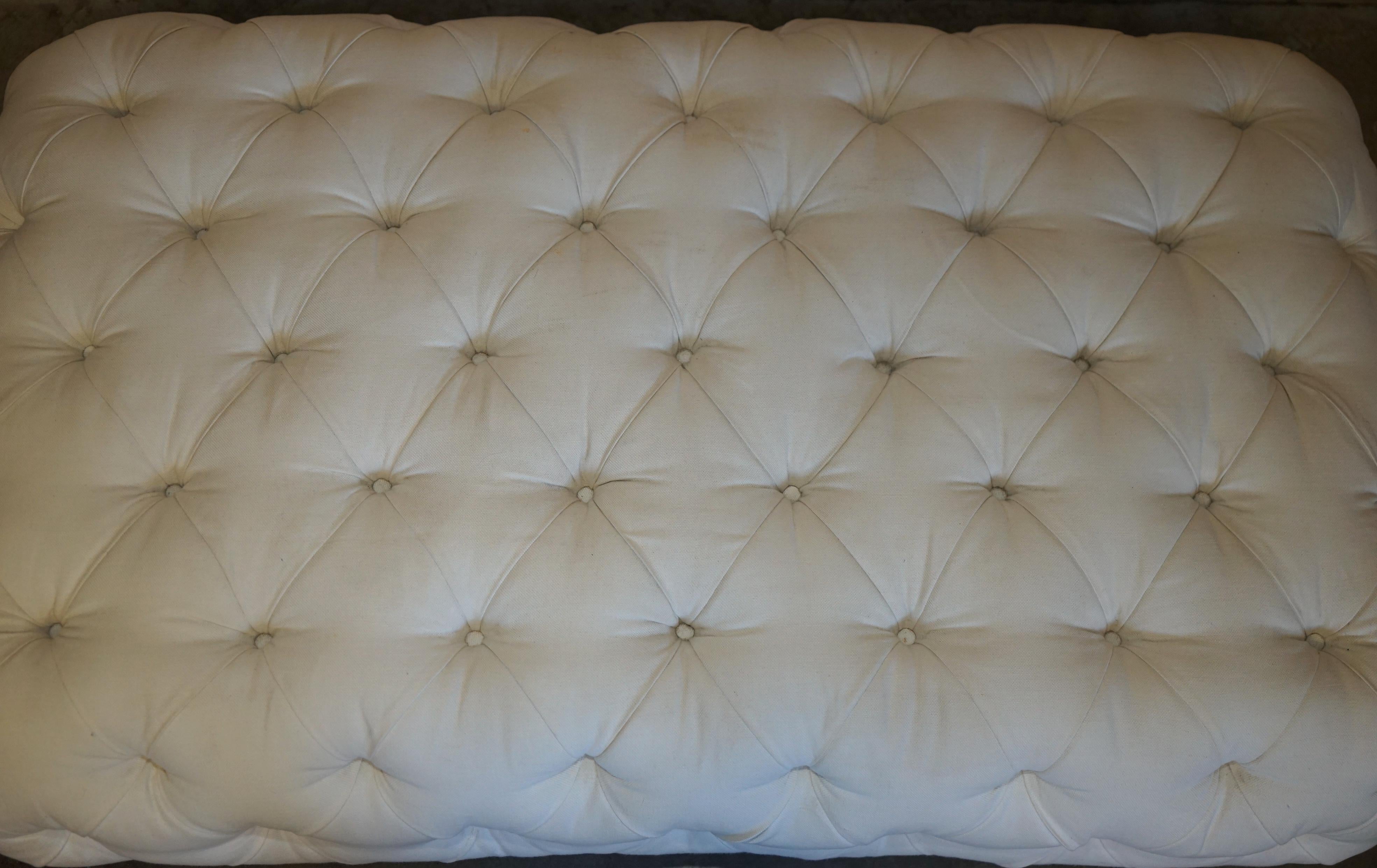 20th Century EXTRA LARGE GEORGE SMiTH CHESTERFIELD CHELSEA KNIGHT FOOTSTOOL OTTOMAN For Sale