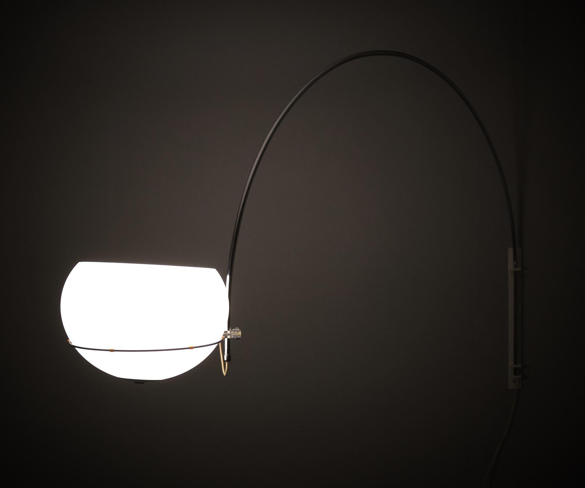 Extra Large Gepo Amsterdam Wall Arc Lamp  1970s Holland  For Sale 2