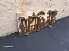 Extra Large Gilt Plaster Fresco of Greek Columns
