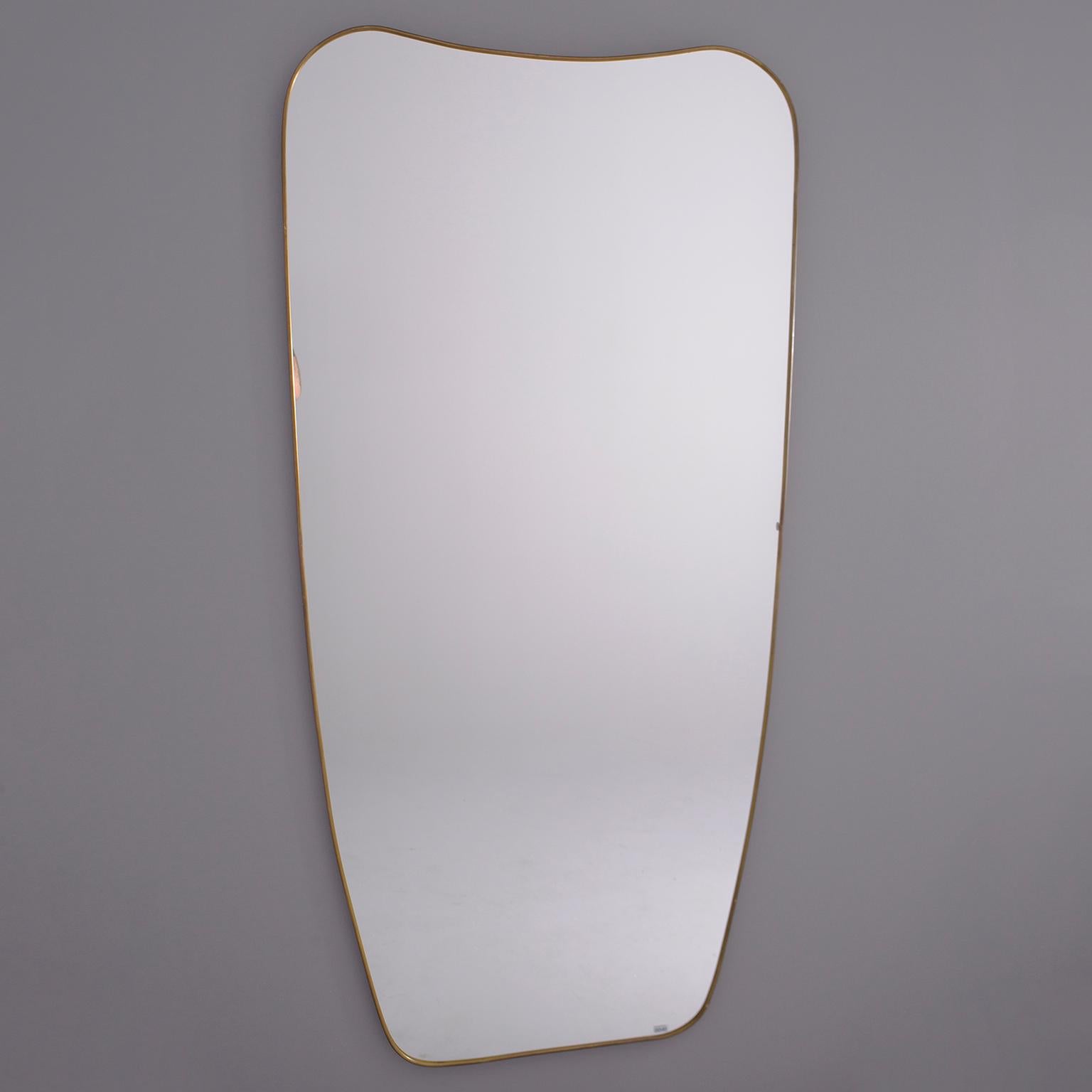 Extra Large Gio Ponti Style Mirror In Good Condition In Troy, MI