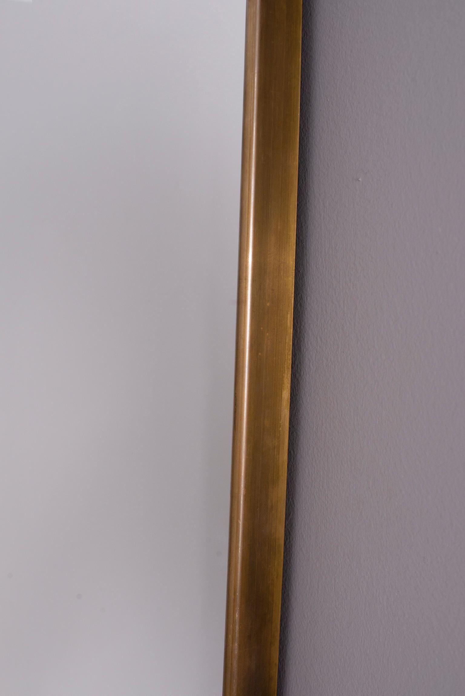 Brass Extra Large Gio Ponti Style Mirror