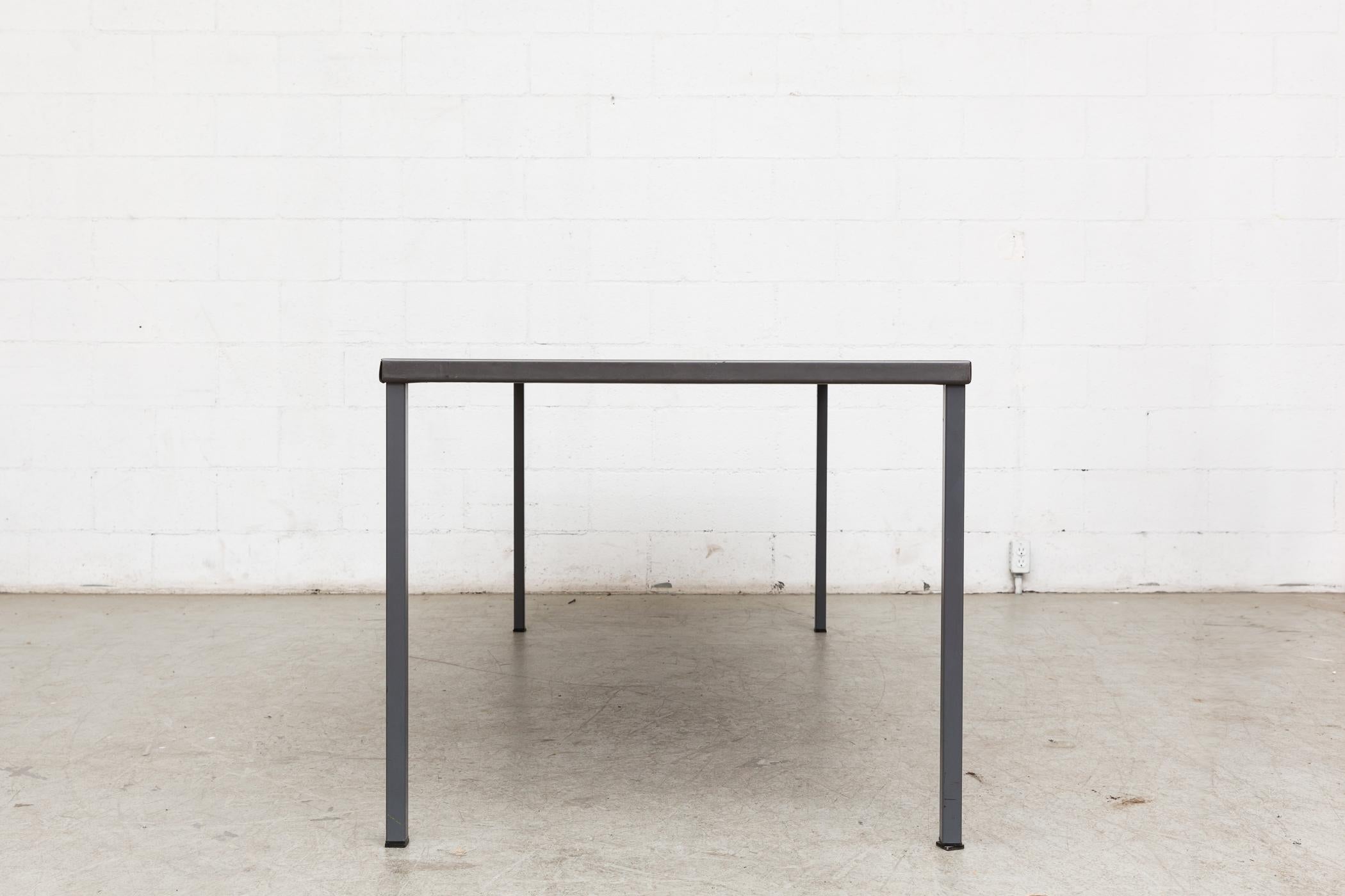 Mid-Century Modern Extra Large Gispen Industrial Table
