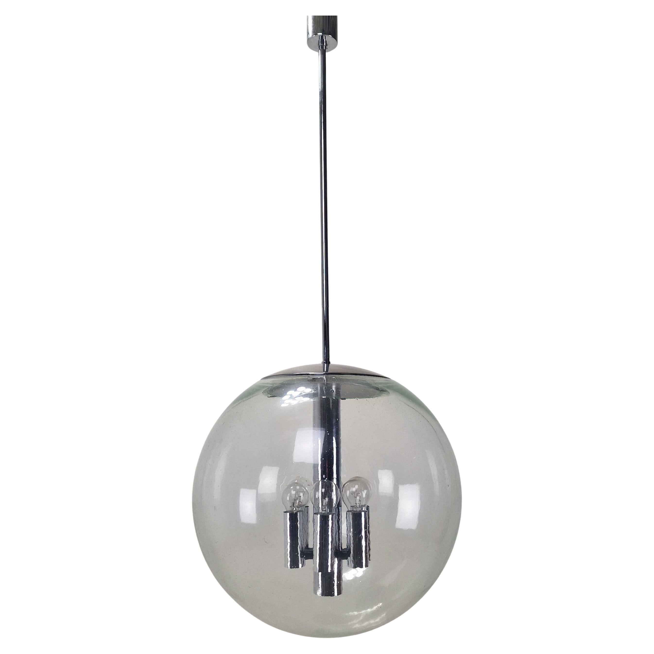 Extra Large Glashútte Limburg Pendant Light with Extension Rods For Sale