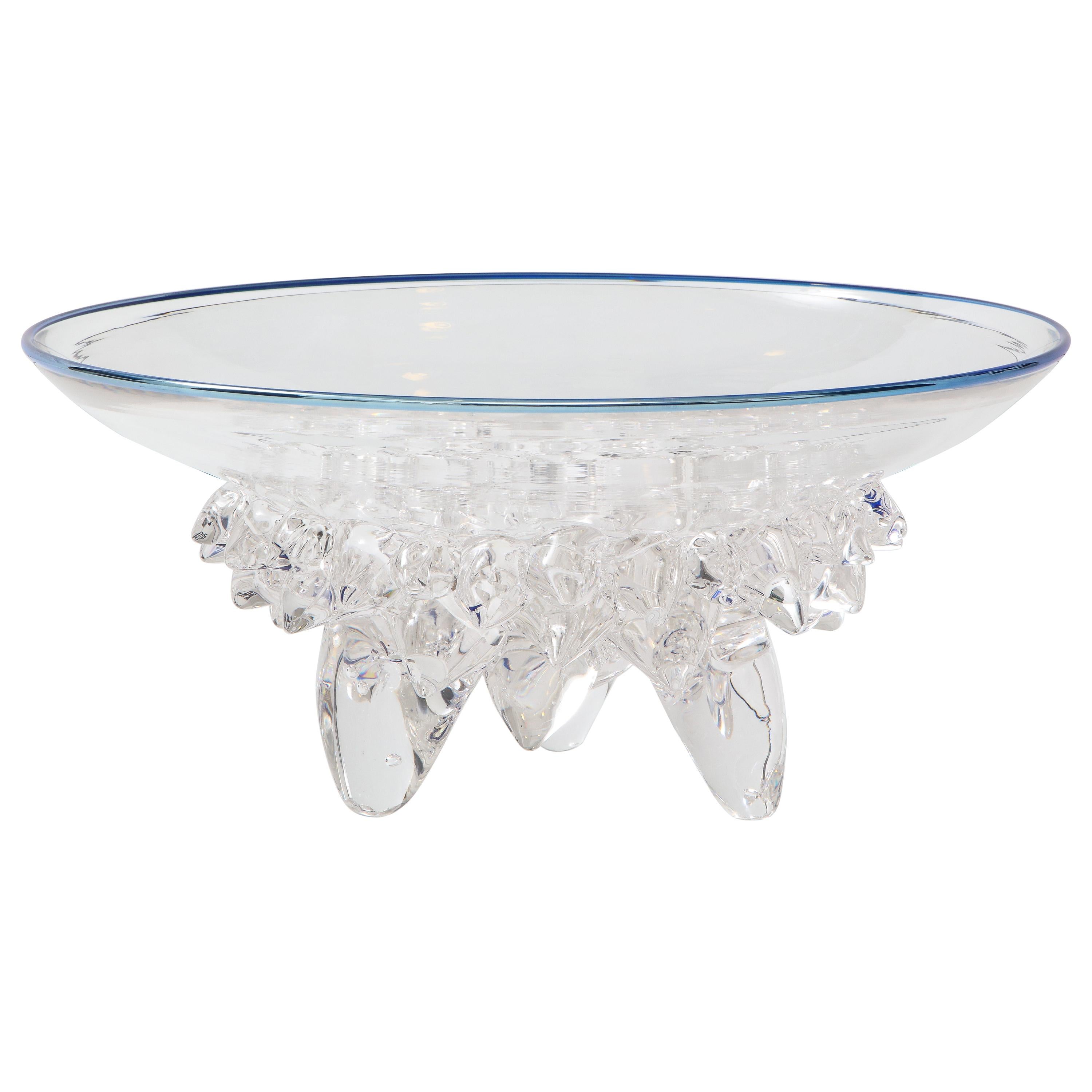 A. Madvin Extra Large Glass Centerpiece Bowl