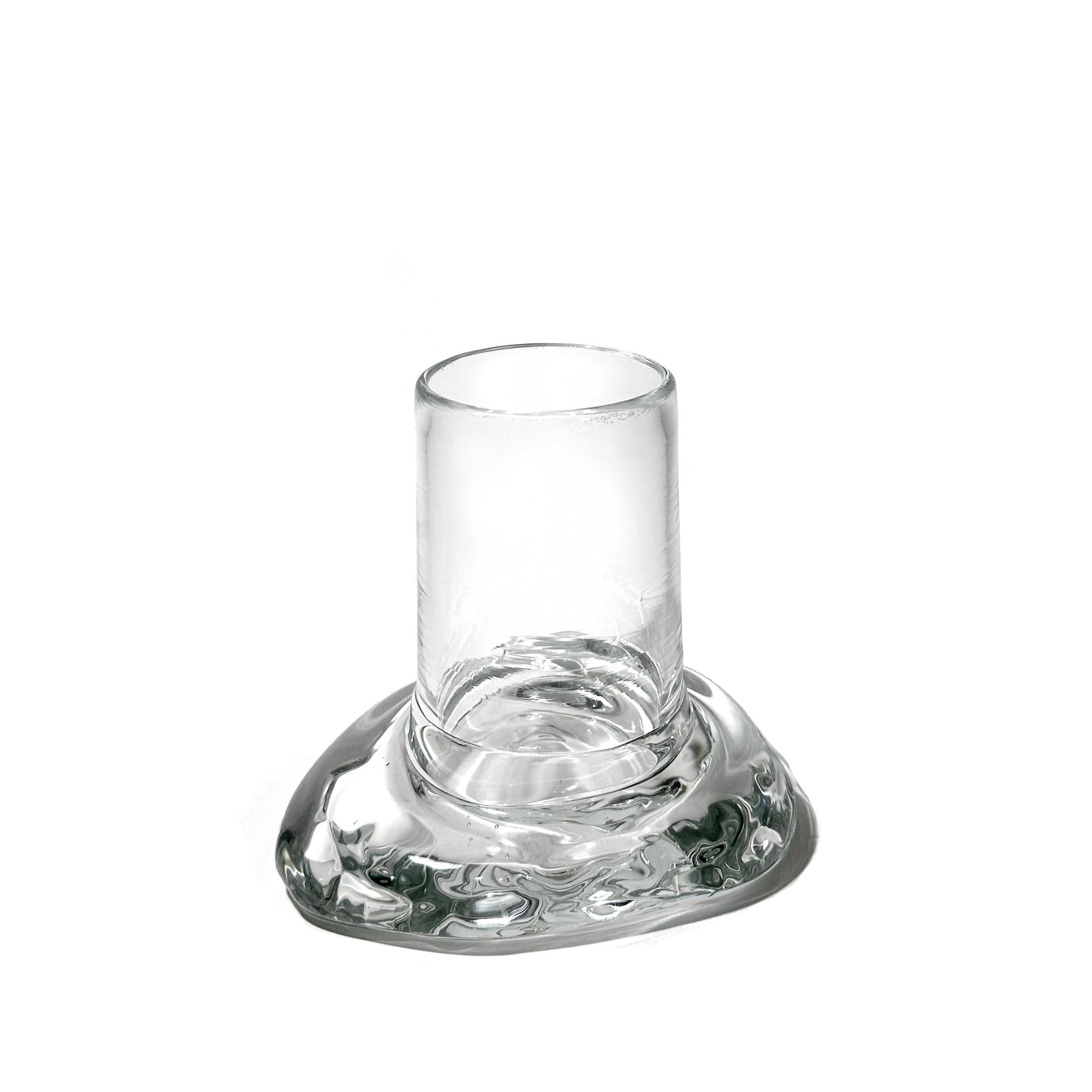 Extra Large Glass Flower Puddle Vase 16 inches For Sale 2