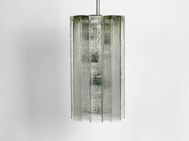 Extra Large Glass Pendant Lamp By Doria Mid Century Modern Brutalist Design For At 1stdibs - Extra Large Glass Pendant Ceiling Light