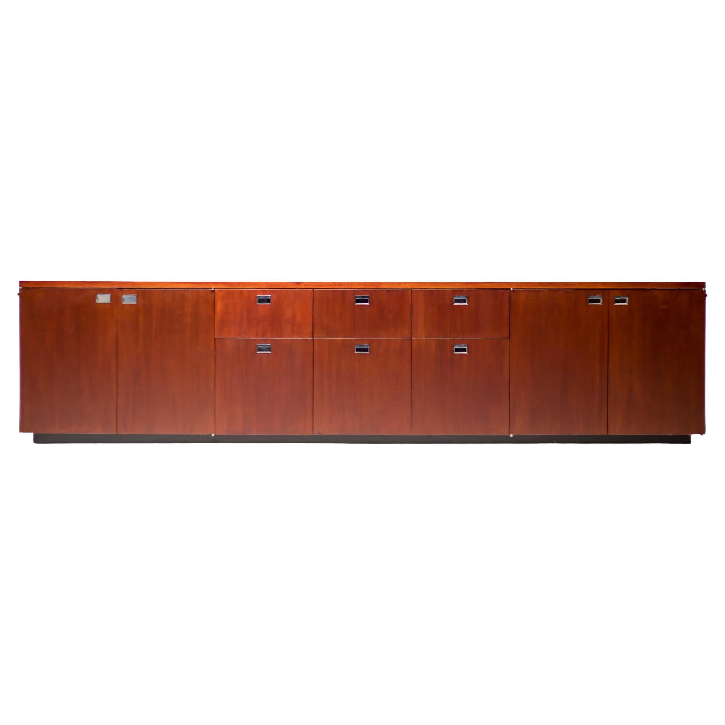 Credenza extra-large Gordon Bunshaft di De Coene Frères, anni '60