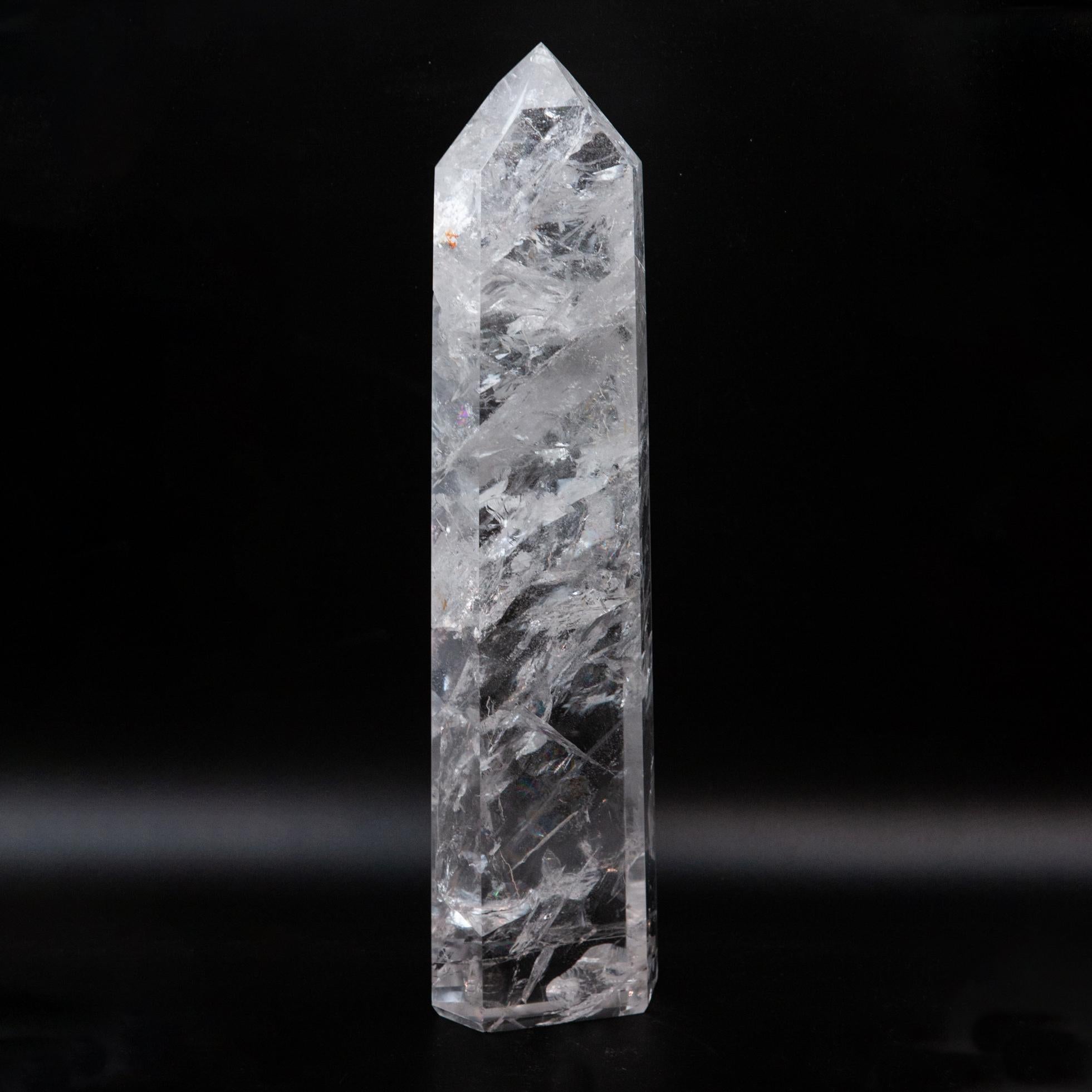 Extra large rock crystal (quartz) Point 18.25?