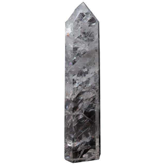 Rocker Crystal Large Geometric Faceted Rock Crystal or Quartz For Sale at 1stDibs