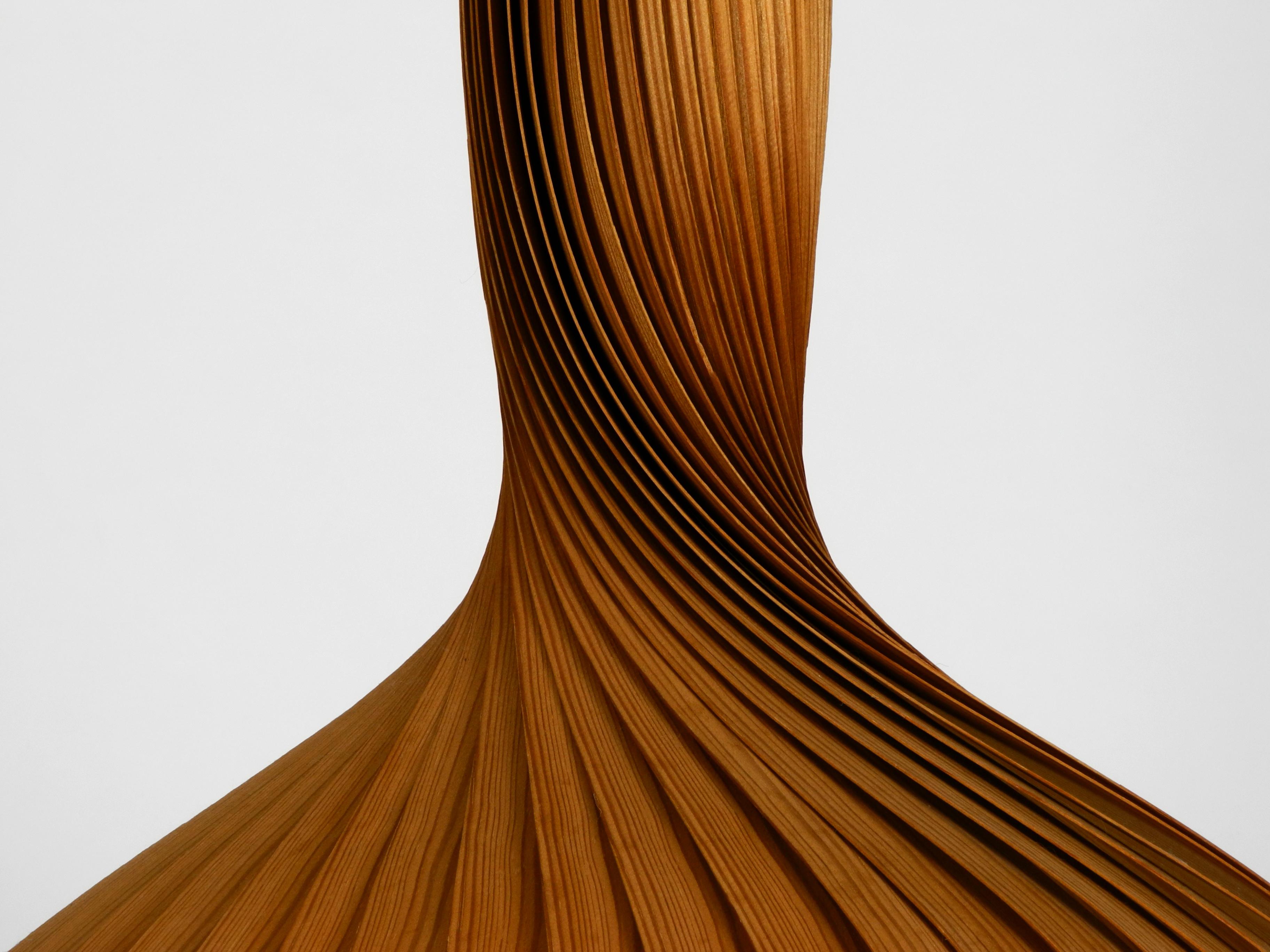 Wood Extra Large Hans Agne Jakobsson Slats Chipboard Pendant Light for Markaryd